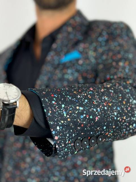 GIOVANNI PERA Marynarka męska D629 kropki wielkopolskie Ostrów Wielkopolski