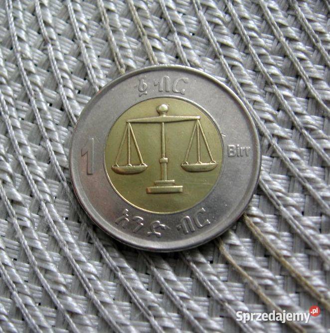 Etiopia 1 Birr 2010r wielkopolskie Kalisz