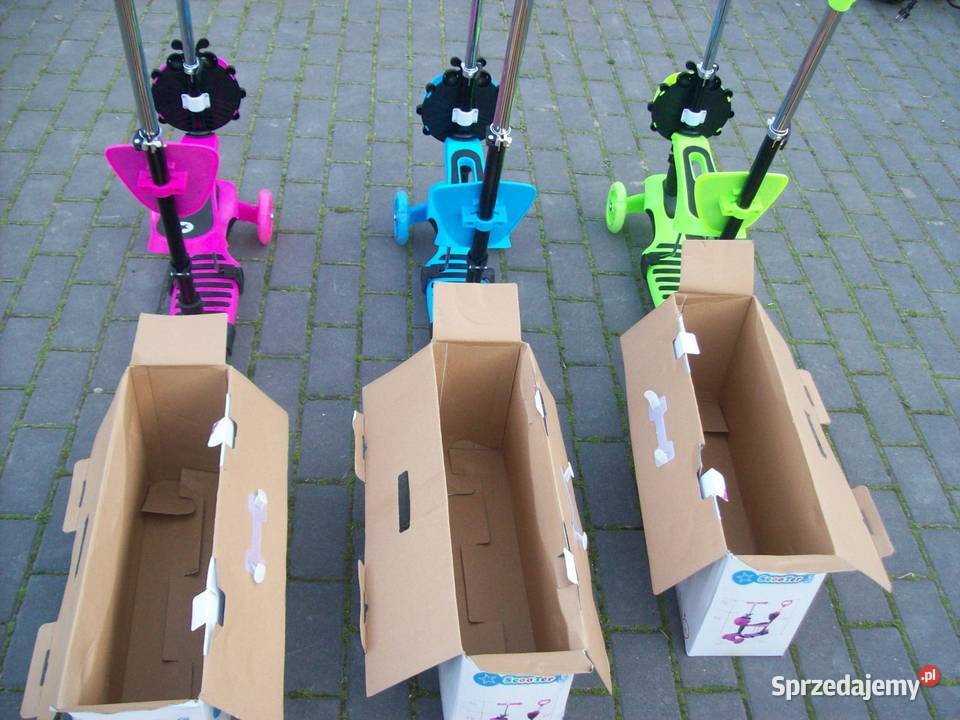 HULAJNOGA BALANSOWA TRÓJKOŁOWA BIEDRONKA 5w1 LED Dla Dziecka