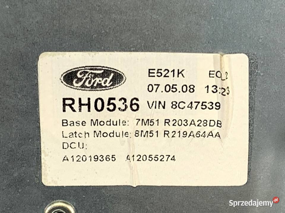 PODNOŚNIK SZYBY PRAWY PRZÓD FORD KUGA I