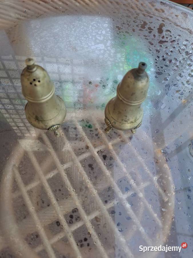 Solniczka pz pieprzniczka z mosiadzu Borne Sulinowo sprzedam