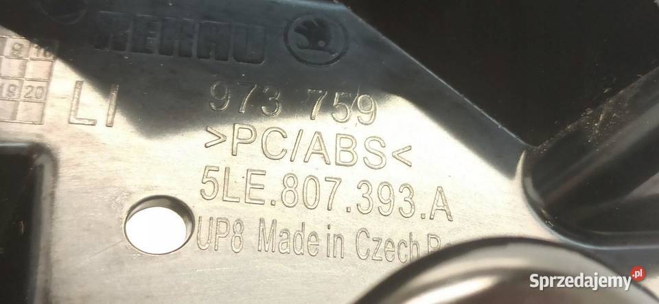 SKODA ENYAQ ŚLIZG ZDERZAKA LEWY TYŁ 5LE807393A osobowe dolnośląskie