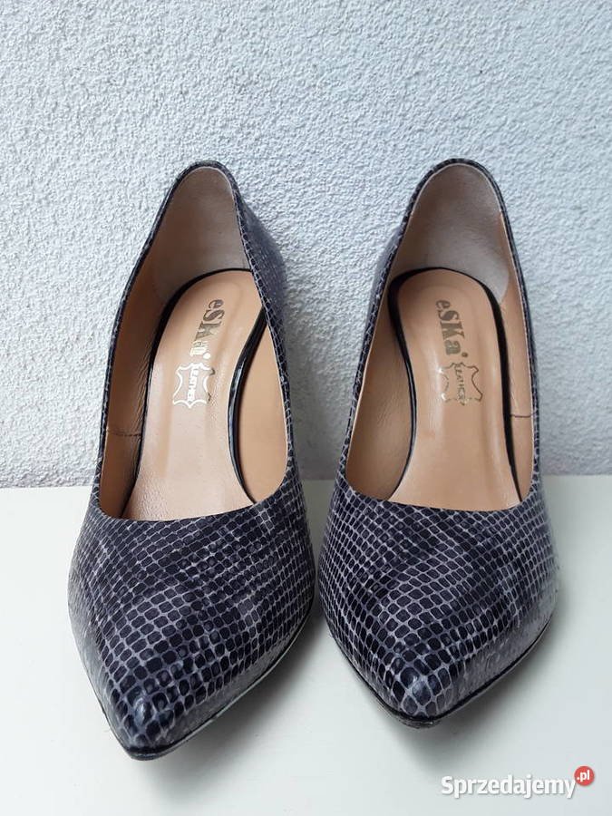 Skórzane lakierowane szpilki r38 inna Warszawa