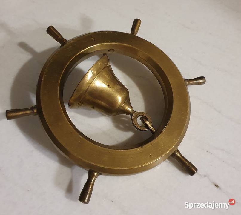 Wieszak okrągła ozdoba na ścianę z dzwonkiem z