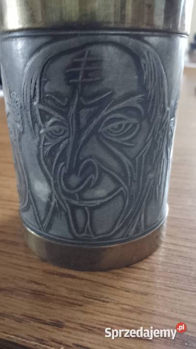 Kielichkubek cynowy 4 twarze Nakło nad Notecią