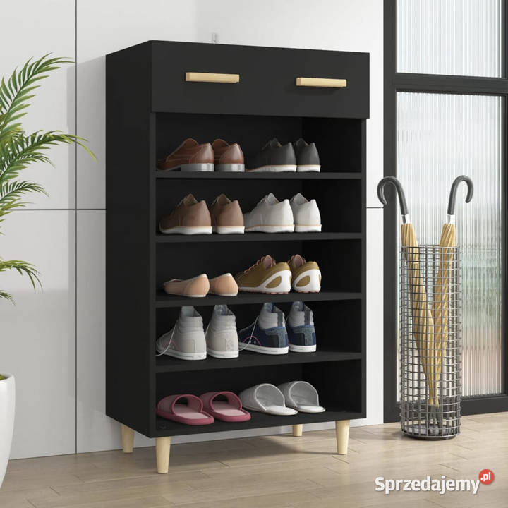 Szafka na buty czarna 60x35x105 materiał Warszawa