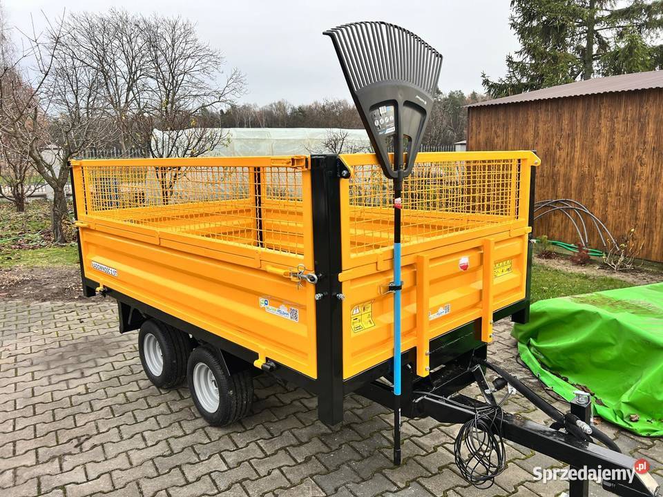 Przyczepka Dwuosiowa 25 T z Wywrotem do Mini