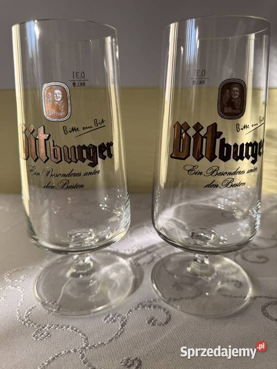 Zestaw 2 Szklanek Bitburger 03l Oryginalne Szklanki i kufle śląskie