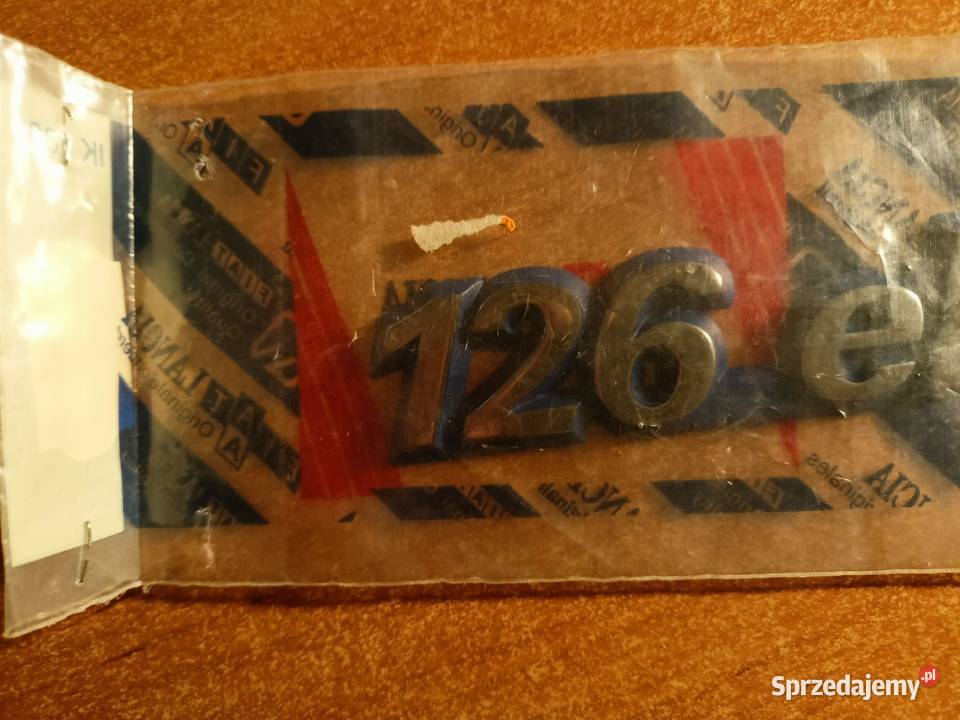 Emblemat znaczek 126el Fiat 126 el 126p ORYGINAŁ sprzedam