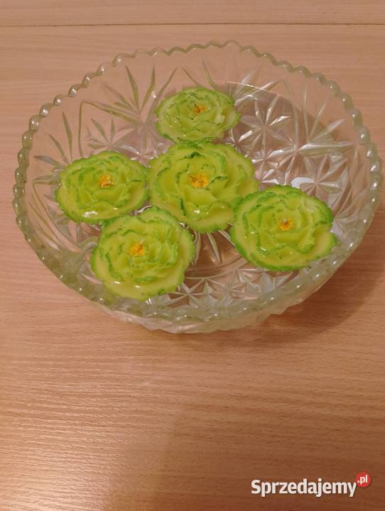 ŚWIECE pływające 5 sztuk zielone kwiatki wielkopolskie