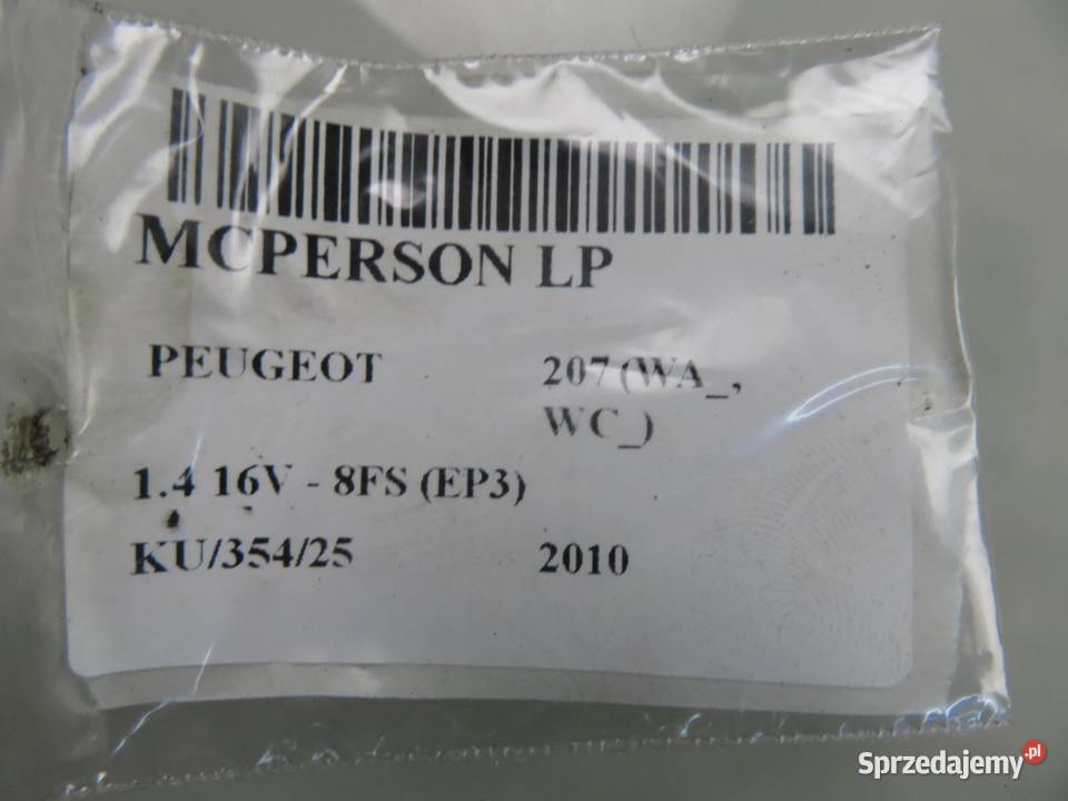 MCPERSON LEWY PRZEDNI PEUGEOT 207 14 16v VTI