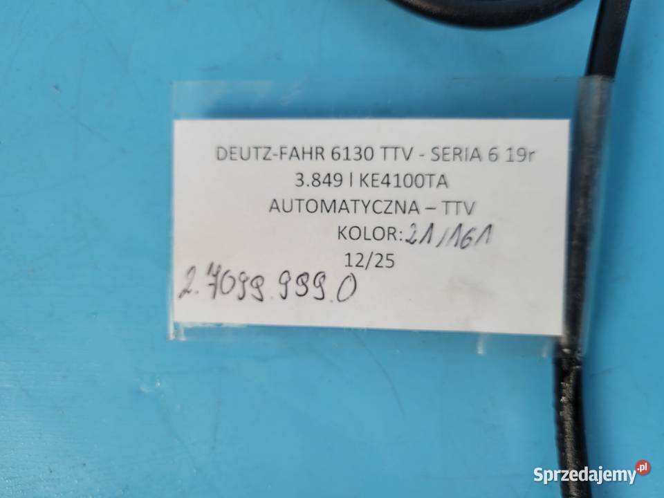 DEUTZFAHR 6130 TTV CZUJNIK PRĘDKOŚCI 270999990 Kolno