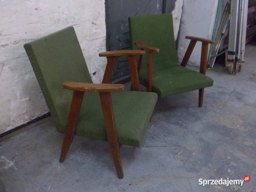 Stare fotele PRL vintage Chierowski 366 Bielsko-Biała