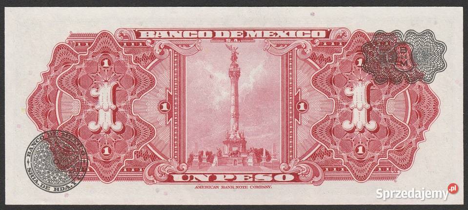 MEKSYK 1 PESO 1967 STAN BANKOWY UNC Łódź