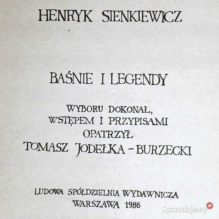 Baśnie i legendy Henryk Sienkiewicz Chełm