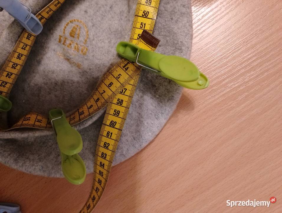 BERET wełniany szary melanż FEZKO 100 wełna z sprzedam
