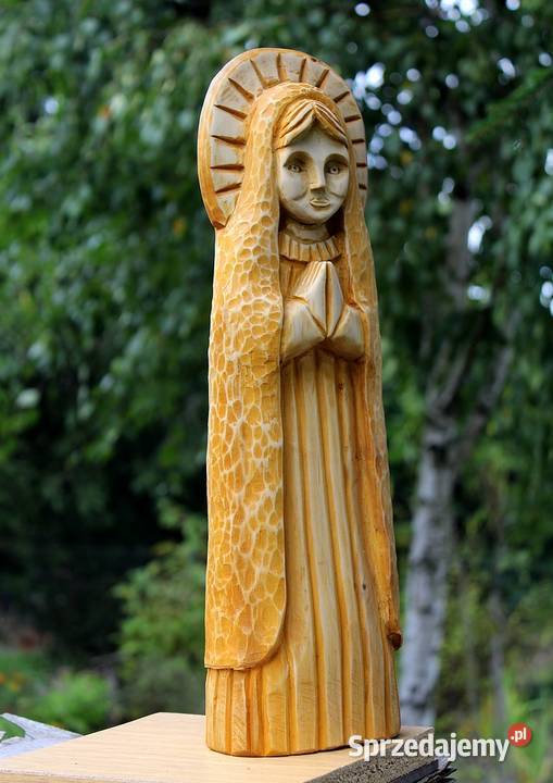 Święta Maria matka Jezusa rzeźba ludowa Gniezno sprzedam