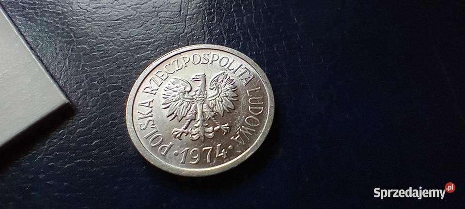 Stare monety 10 groszy 1974 PRL Polska piękna podkarpackie Lesko
