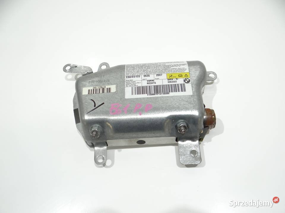 PODUSZKA AIRBAG DRZWI PRAWY PRZÓD BMW E60 E61 Poduszki powietrzne lubelskie Strzyżewice sprzedam