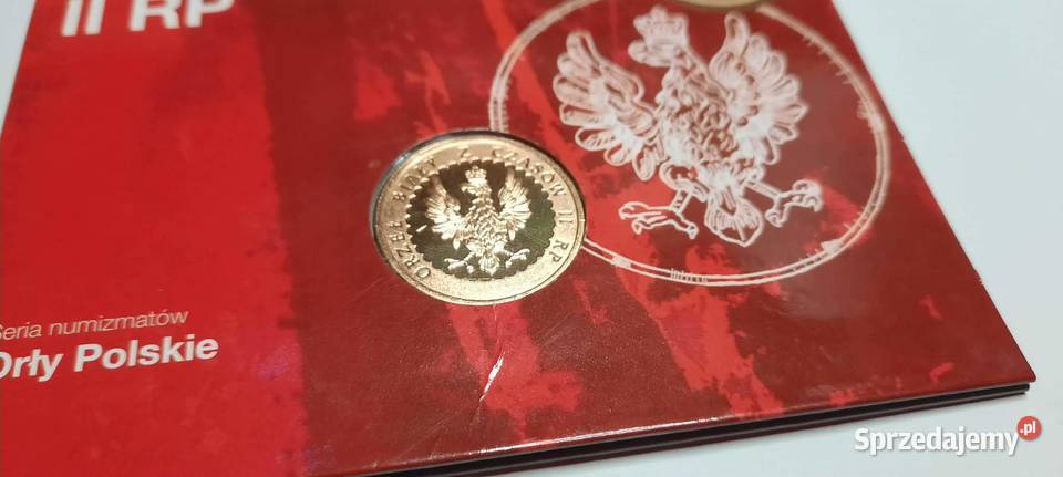 Moneta Orzeł Biały z czasów II RP Numizmat etui mazowieckie Warszawa