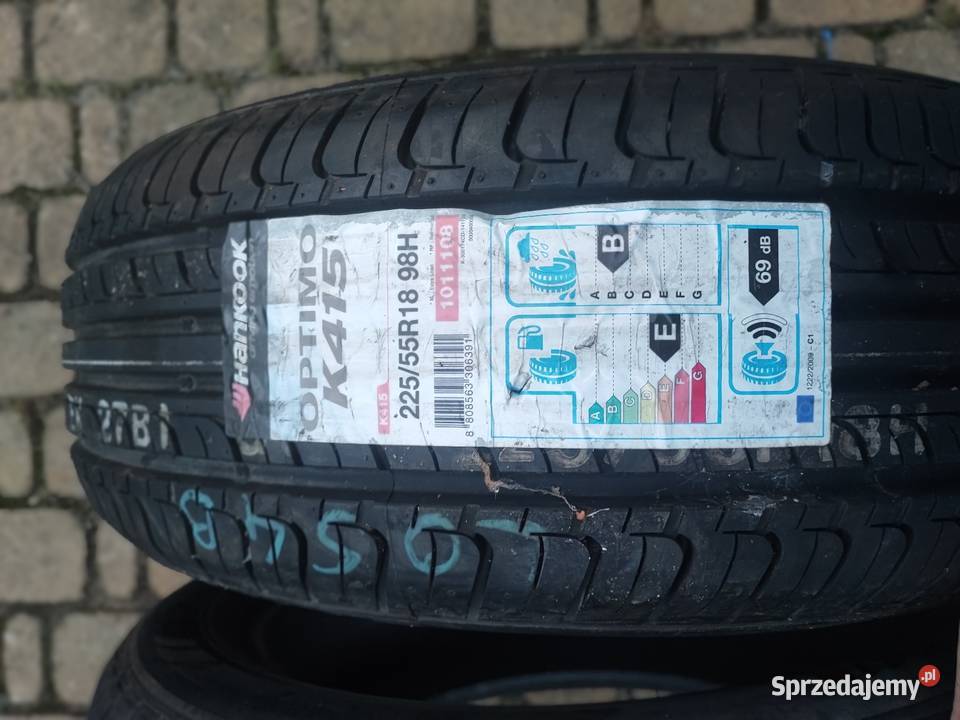 Nowe opony 2 sztuki hankook 22555 r18 pomorskie Słupsk