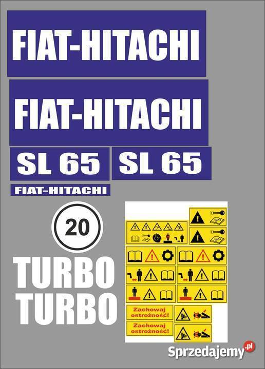 naklejki fiat hitachi sl 65 Jeżewo