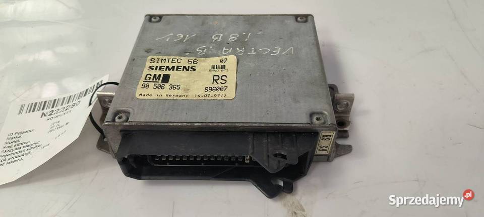 KOMPUTER OPEL VECTRA B 90506365 S96007 kujawsko-pomorskie