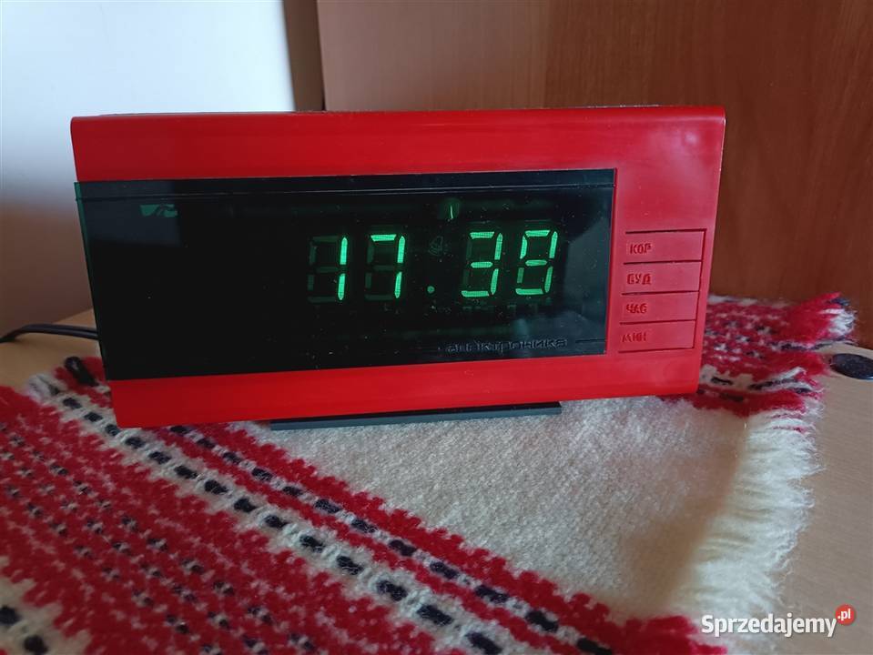 Zegarek Elektronika 208 VFD PRL CCCP ZSSR czerwony Tarnobrzeg