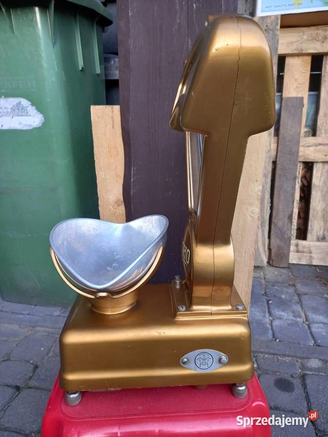 Stara zabytkowa waga sklepowa firmy TACHO PRL Rawicz