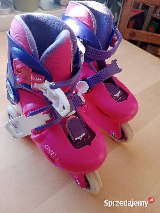 OXELO Rolki dzieci Play3 różowofioletowe