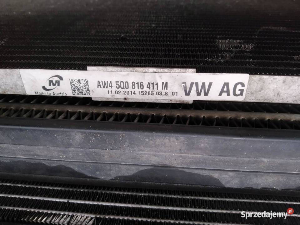 CHŁODNICA WODY KLIMATYZACJI INTERCOOLER 20 TSI sprzedam