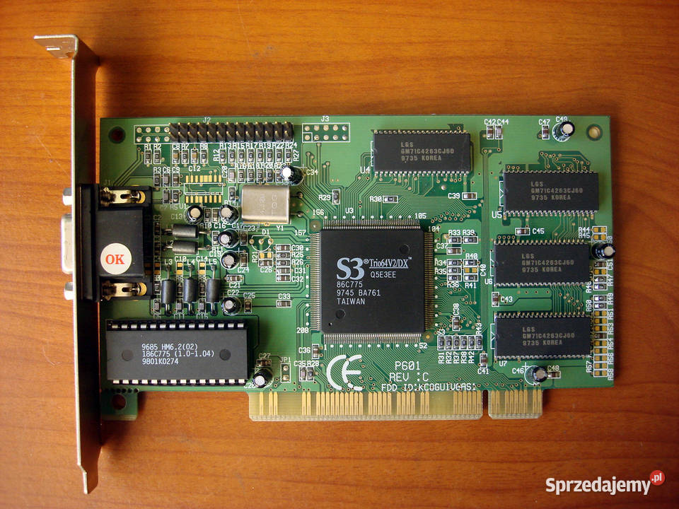 Karty graficzne retro Trident Cirrus Logic S3 świętokrzyskie Kielce sprzedam
