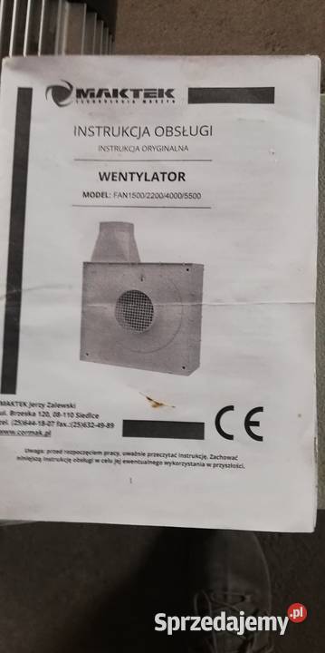 Wentylator promieniowy Chojnice