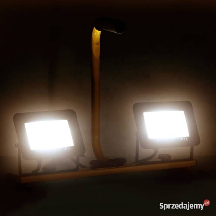 Reflektor LED z uchwytem 2x30 W ciepłe białe Pozostałe Warszawa