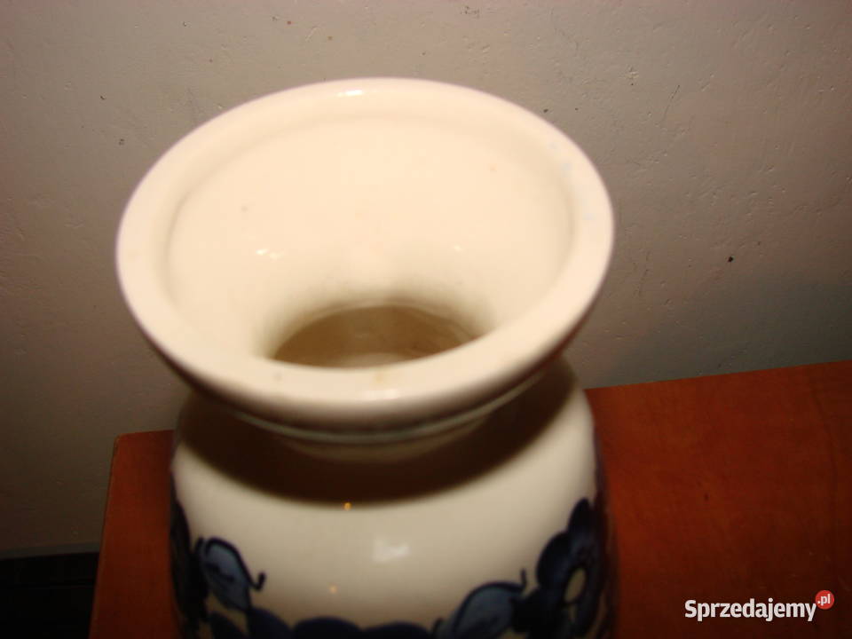 Włocławek fajansowy wazonik 145 PRL pomorskie Pruszcz Gdański