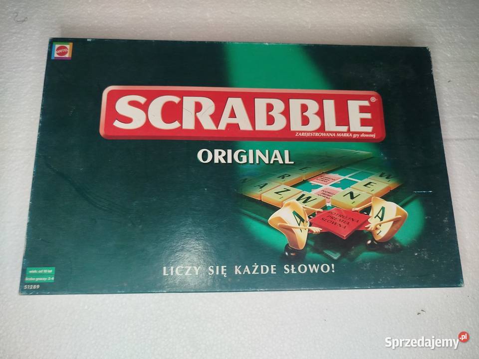Gra Planszowa Scrabble polsku kompletne