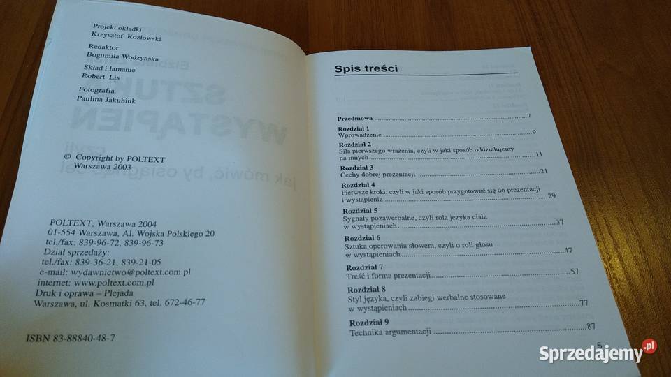 Sztuka wystąpień czyli mówić by osiągnąć cel Poradniki, albumy i reportaże Gdańsk