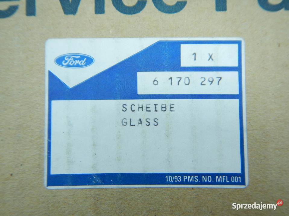 SZYBA TRÓJKĄT PRAWY TYŁ FORD ESCORT ORION