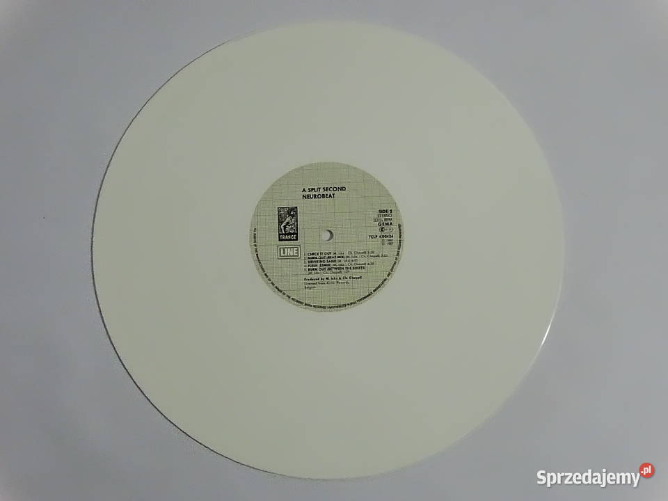 A SplitSecond Neurobeat White Vinyl 1987 Biłgoraj