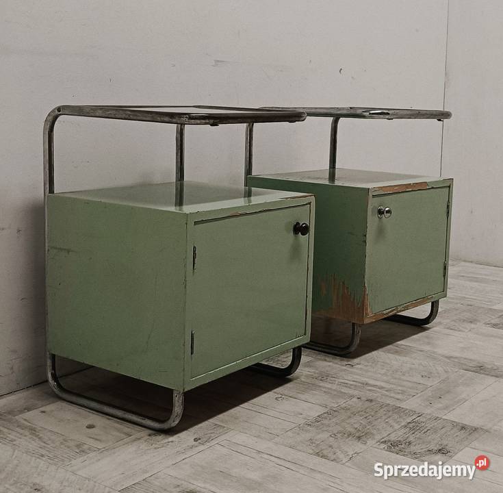 szafki nocne chrom Czechosłowacja Mucke Melder Radomsko