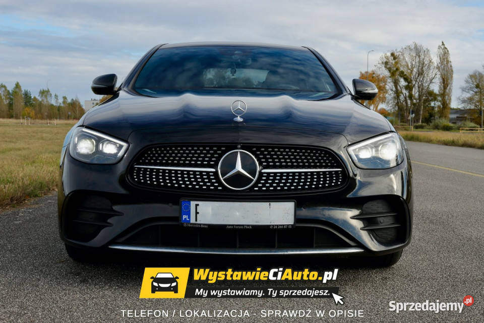 Mercedes E 200 Telefon 605951942 Piła W213 2016 czarny Włocławek sprzedam