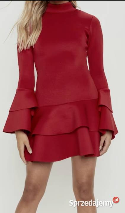 Sukienka piankowa Z falbankami  Spódnice i sukienki Łękawica