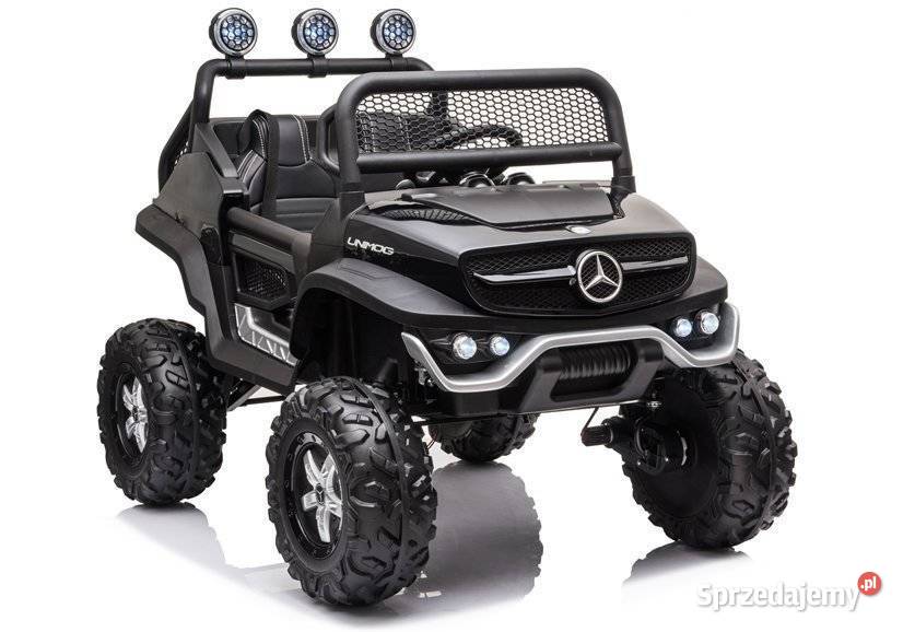 Pojazd na akumulator Mercedes Unimog S metalik