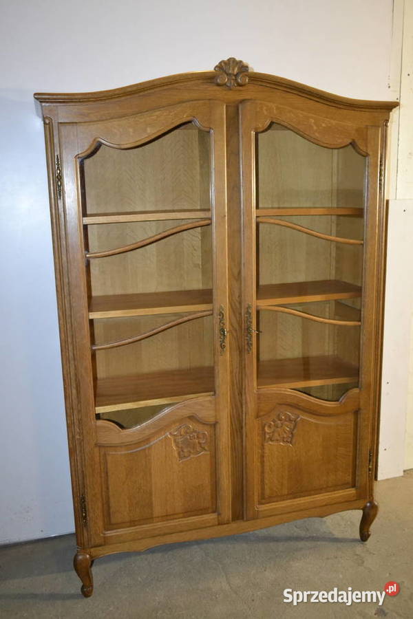 biblioteka witryna ludwikowska dąb Meble Będzin