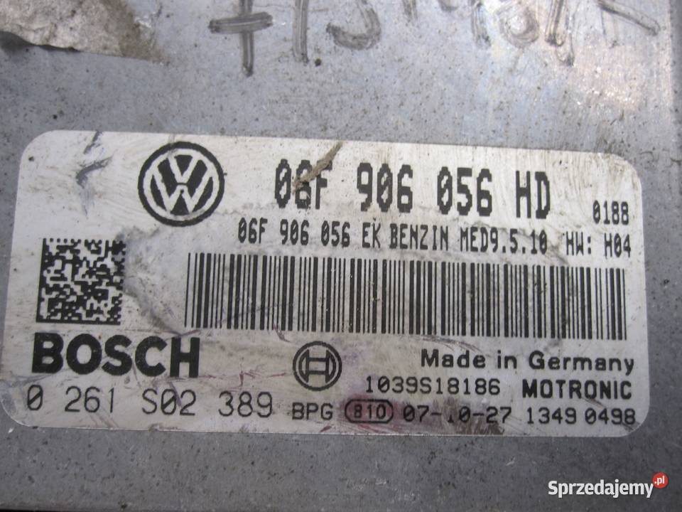 VW EOS 08r komputer silnika 06F906056HD osobowe Kielce