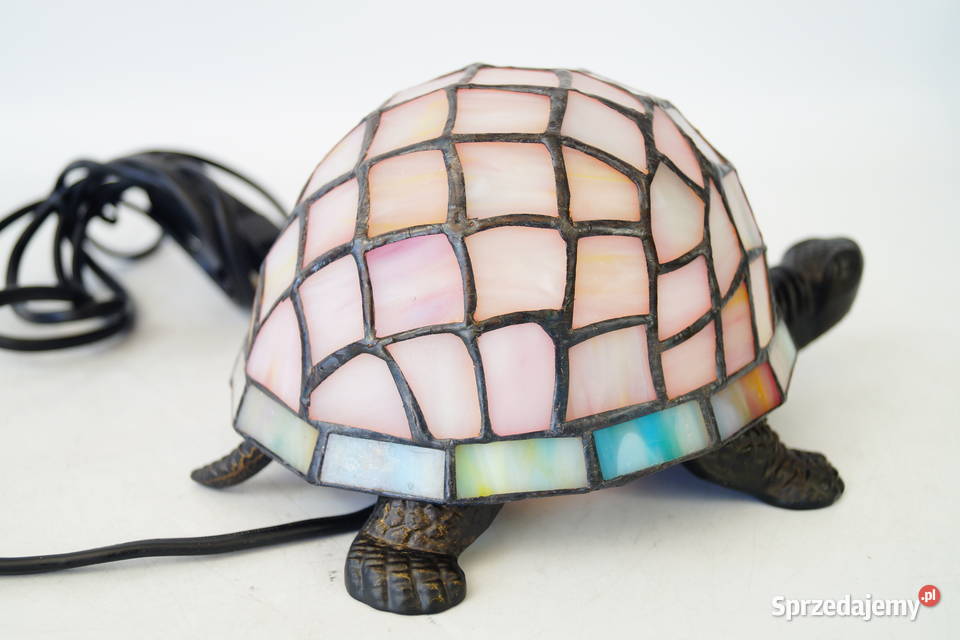 Lampka witrażowa styl Tiffany witraż ŻÓŁW 2 Gizałki sprzedam