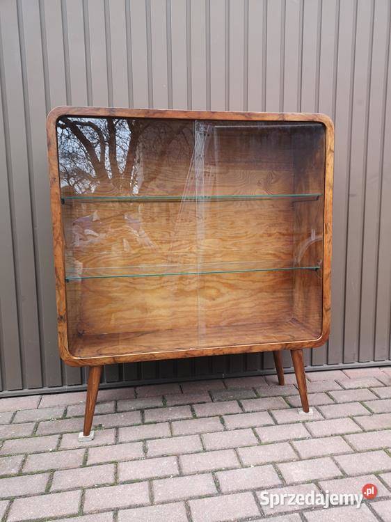 Witryna Biblioteka ARTDECO Orzech Stara Antyk