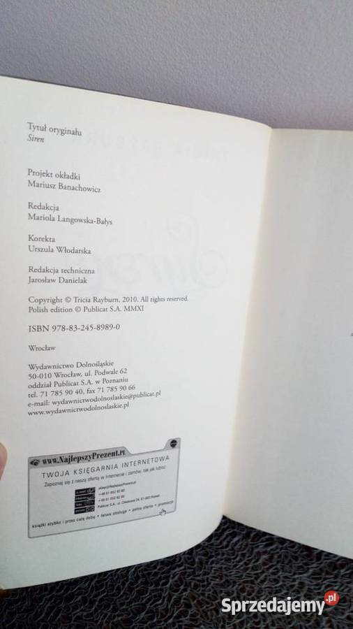 Syrena Tricia Rayburn Rok wydania 2012 Książki i Podręczniki Wrocław