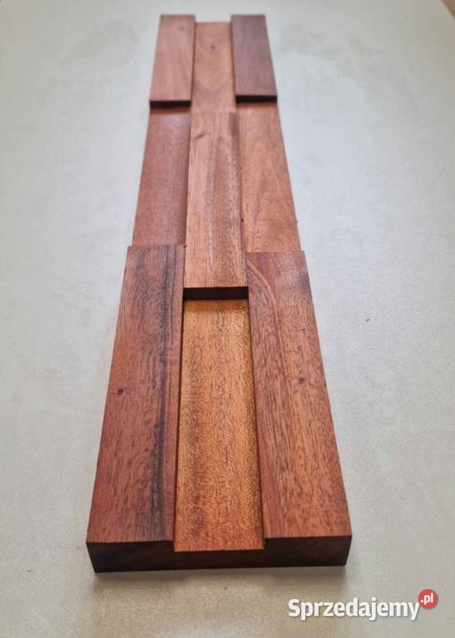 Panel ścienny 3d mahoń teak suar