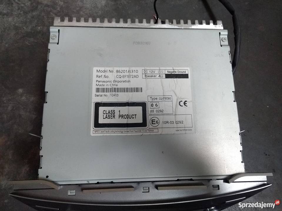SUBARU Outback IV radio CD zmieniarka 6 płyt podkarpackie